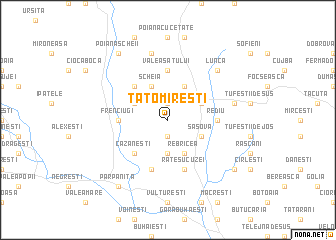 map of Tatomireşti