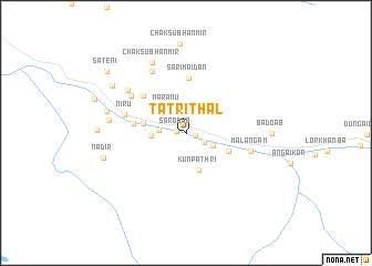 map of Tatri Thal