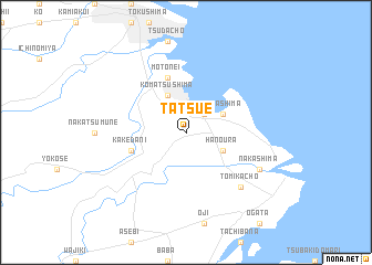 map of Tatsue