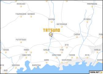 map of Tatsuno