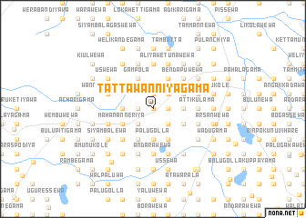 map of Tattawanniyagama