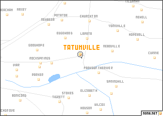 map of Tatumville
