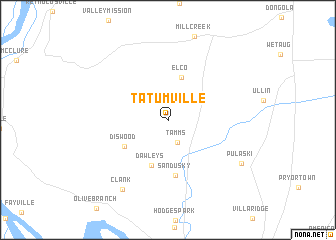 map of Tatumville