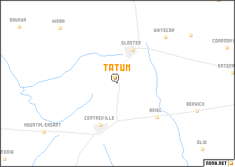 map of Tatum