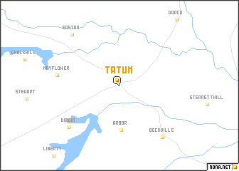 map of Tatum
