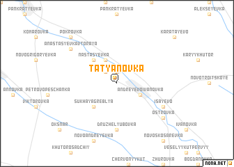 map of Tatʼyanovka