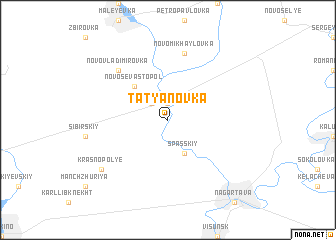 map of Tatʼyanovka