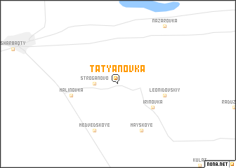 map of Tatʼyanovka