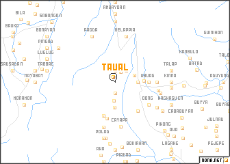 map of Taual
