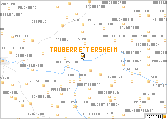 map of Tauberrettersheim