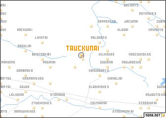 map of Tauckunai