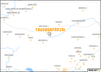 map of Tāuda Safarzai