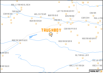 map of Taughboy