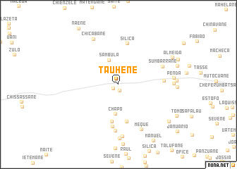 map of Tauhene