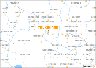 map of Taukomana
