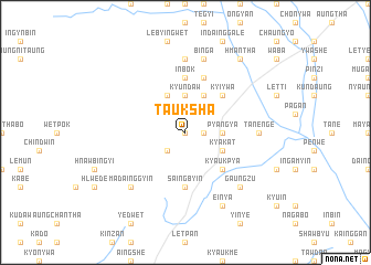 map of Tauksha