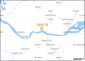 map of Taukte