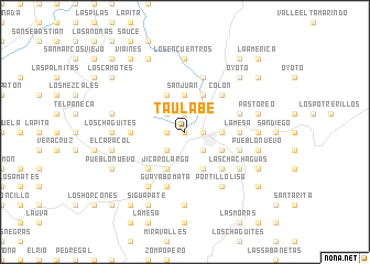 map of Taulabé