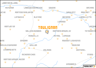 map of Taulignan