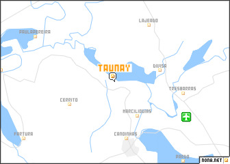 map of Taunay