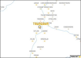 map of Taungawn