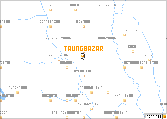 map of Taung Bāzār