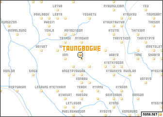 map of Taungbogwe