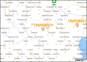 map of Taungbogyi