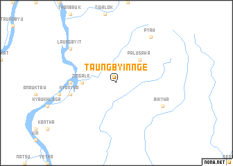 map of Taungbyinnge