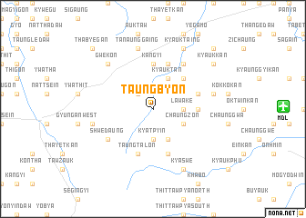 map of Taungbyon