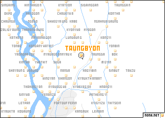 map of Taungbyon