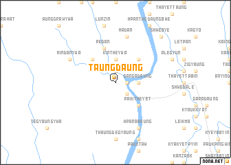 map of Taungdaung