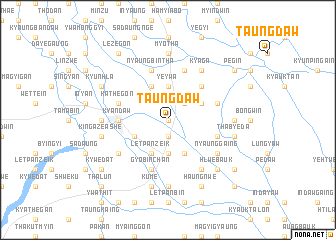 map of Taungdaw