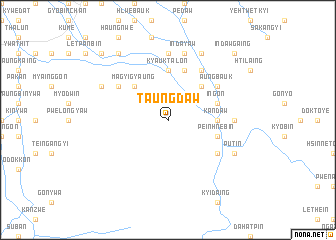 map of Taungdaw