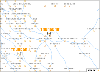 map of Taungdaw