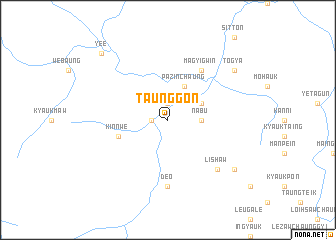 map of Taunggon