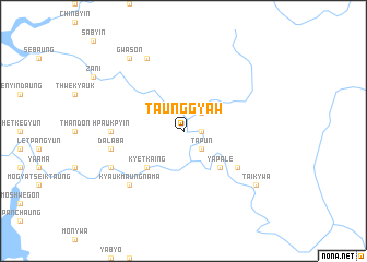 map of Taunggyaw