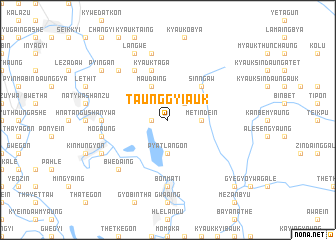 map of Taunggyi Auk