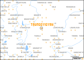 map of Taunggyigyaw