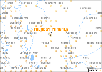 map of Taunggyi-ywagale