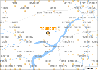 map of Taunggyi
