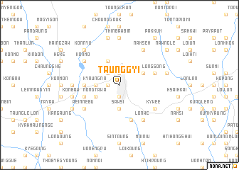 map of Taunggyi