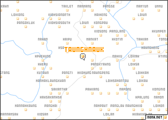 map of Taunghnauk