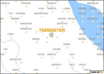 map of Taungmethin