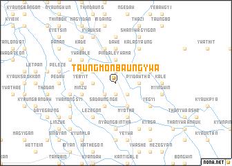 map of Taung Monbaungywa