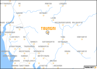 map of Taungni