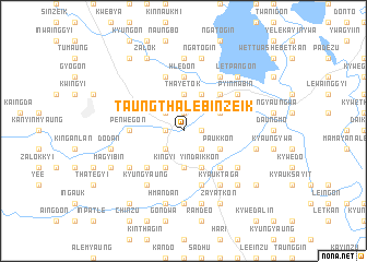 map of Taungthalebinzeik