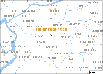 map of Taungthalesan