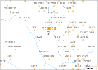 map of Taung-u