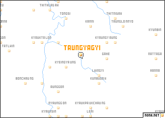 map of Taungyagyi